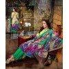 Salwar Suit- Cambric Cotton with Self Print - Yellow and Pink  (Un Stitched)